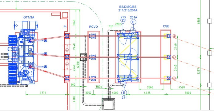 Equipment layout drawing