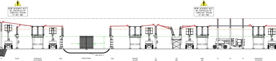 MEWP layout drawing