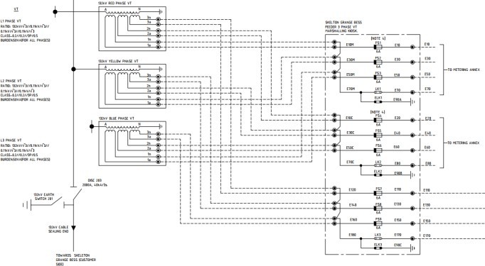Electrical schematic drawing